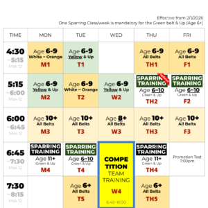 Class Schedule