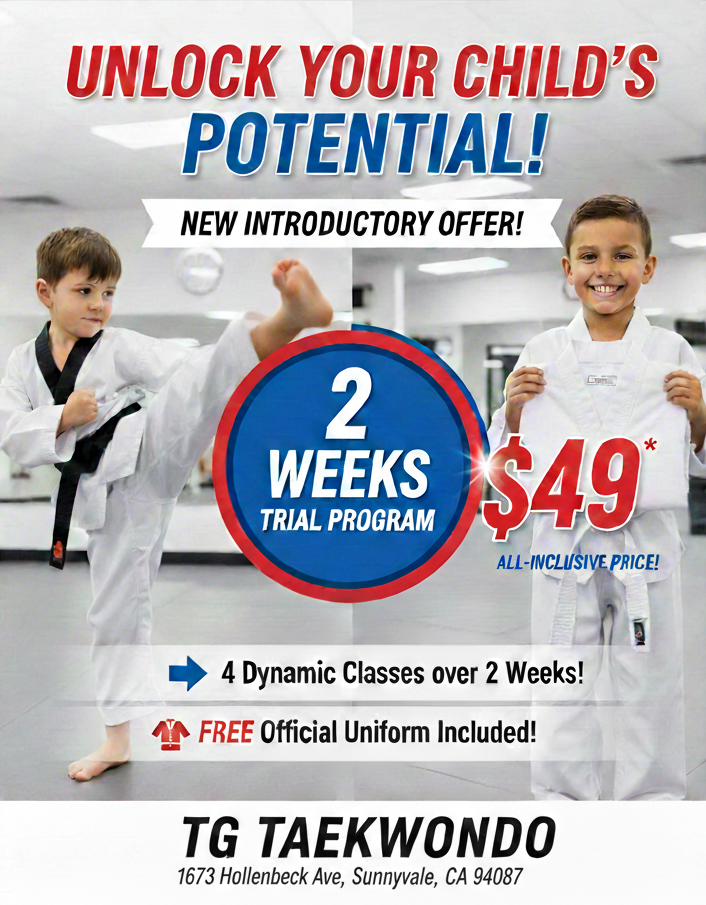 2 week trial with a taekwondo uniform